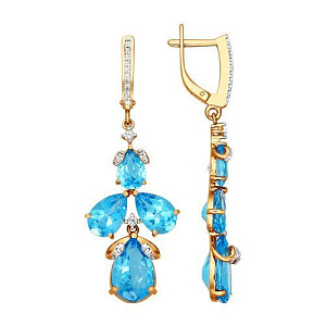 серьги (Au 585) 723719