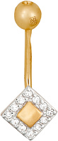 пирсинг (Au 585) БР22889, изображение 1