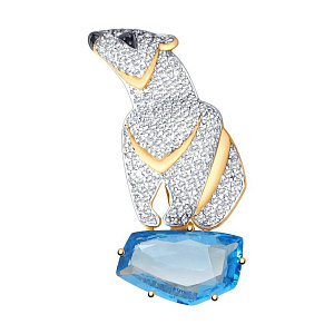 брошь (Au 585) 740225