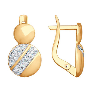 серьги (Au 585) 027762
