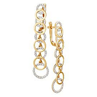 серьги (Au 585) 21967, изображение 1