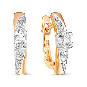 серьги (Au 585) ЗА-02-01094-02-001-01-01