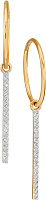 серьги (Au 585) 18343 , изображение 1