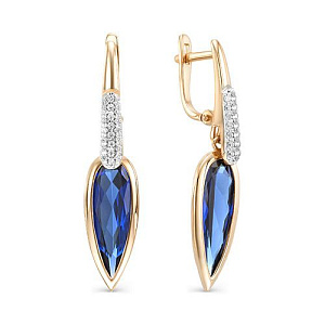 серьги (Au 585) 02-1-720-1701-011