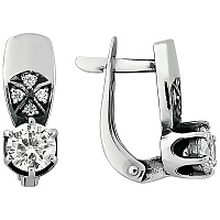 серьги (Ag 925) С-8-Ч, изображение 1