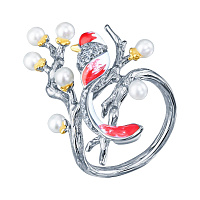 кольцо (Ag 925) YR01426_KO_WP_ENAM_BJ, изображение 1