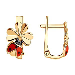 серьги (Au 585) 029140