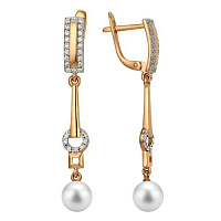 серьги (Au 585) 40114600, изображение 1