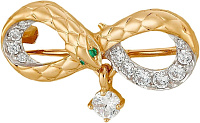 брошь (Au 585) БР24384, изображение 1