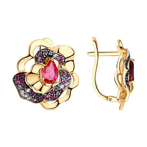 серьги (Au 585) 725732