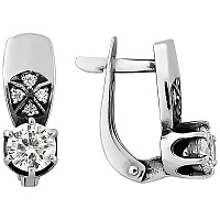 серьги (Ag 925) С-8-Ч, изображение 1