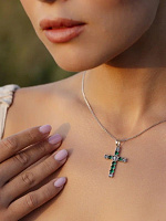 крест (Ag 925) 13-001377-105090, изображение 1