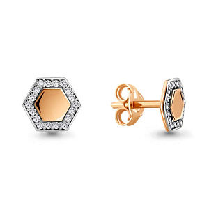 серьги (Au 585) 46567А