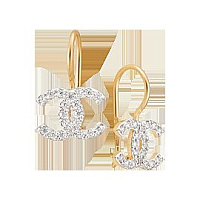 серьги (Au 585) 24002, изображение 1