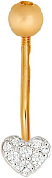 пирсинг (Au 585) БР22861, изображение 1