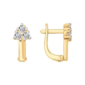 серьги (Au 585) 026805