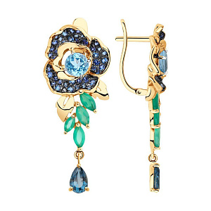 серьги (Au 585) 725825