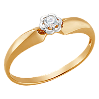 кольцо (Au 585) К20627, изображение 1