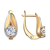 серьги (Au 585) 027907, изображение 1