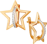 серьги (Au 585) 22635, изображение 1