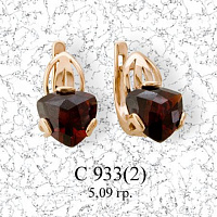 серьги (Au 585) С933, изображение 1
