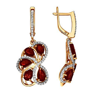 серьги (Au 585) 722173