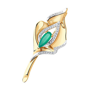 брошь (Au 585) 740253