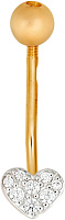 пирсинг (Au 585) БР22861, изображение 1