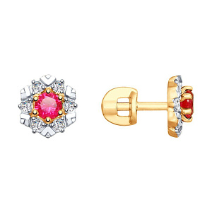 серьги (Au 585) 725782