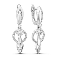 серьги (Au 585) 02-1067, изображение 1