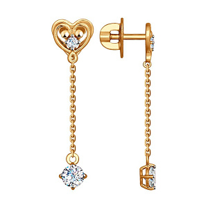 серьги (Au 585) 027576