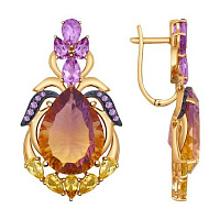 серьги (Au 585) 724462, изображение 1