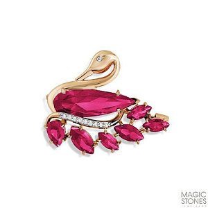 брошь (Au 585) 07-1-080-1601-011