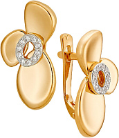серьги (Au 585) 24515, изображение 1