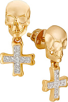 серьги (Au 585) 24555 , изображение 1