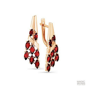 серьги (Au 585) 02-2-739-0300-010