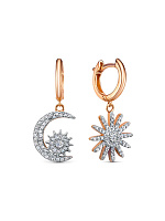 серьги (Au 585) 120359, изображение 1