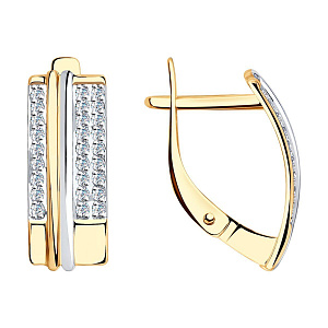 серьги (Au 585) 028203