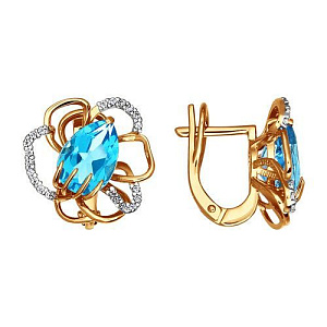 серьги (Au 585) 721940