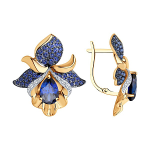 серьги (Au 585) 725060