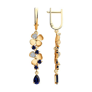 серьги (Au 585) 727017