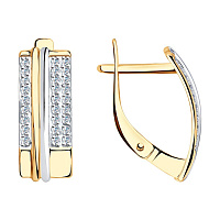 серьги (Au 585) 028203, изображение 1