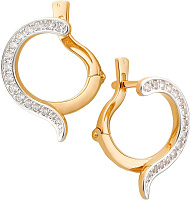 серьги (Au 585) 24110 , изображение 1