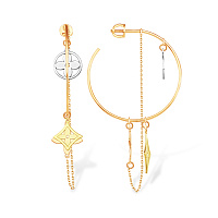 Серьги (Золото 585К) С10017533, изображение 1