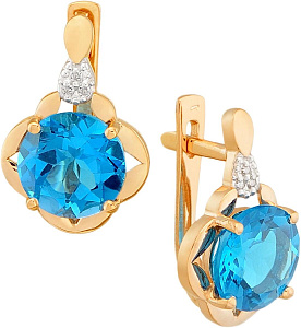 серьги (Au 585) 14699