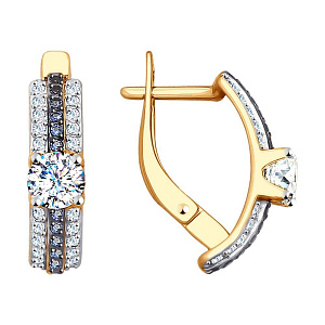 серьги (Au 585) 027896