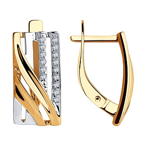 серьги (Au 585) 028295