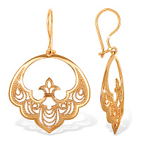 Серьги (Золото 585К) С1004108, изображение 1