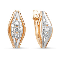 серьги (Au 585) 125568, изображение 1
