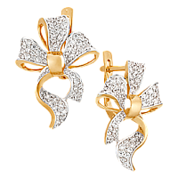 серьги (Au 585) 21563, изображение 1